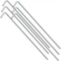 50PCS Silver Heavy Duty Tent Pegs Galvanised Steel Metal Tent Pegs New Camping Ground Sheet Anchor