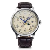 Orient Bambino SUN MOON Automatic with Japanese Ivory & Watch, Mechanical, Manufacturer's Warranty, RN-AK0803Y, Men's dramblio kaulas