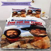 Terence Hill&Bud Spencer Pattern Bedding uilt Set uilt Cover Pillowcase Home Decoration Birthday Gift (1 * duvet cover + 2 * pillowcase without core)1 135x200cm