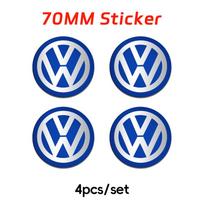VW Volkswagen Jetta MK5 Golf 4 vnt. Volkswagen VW 70mm 80mm 90mm 100mm 120mm Automobilio emblema Ratų centriniai dangteliai Ženkliukas Lipdukas