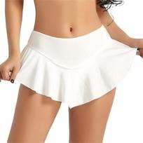 Summer sports fitness shorts anti-light outdoor quick-drying culottes running breathable gym short skirts tennis skirts S balta
