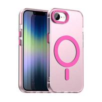For iPhone 16e For Case Magnetic Wireless Charge Fundas iPhone 16e SE4 Shell Coque Matte Translucent PC Phone Cover iPhone 16e For iPhone16e SE4 raudona