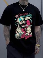 Captain Spaulding's Ice Scream TShirt Features A Creepy Clown Character Enjoying A Pink Ice Cream S įvairiaspalvis