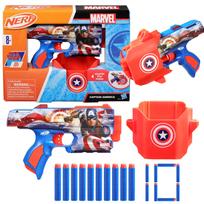 Nerf Kapitono Amerikos šautuvas su šoviniais ir dėtuve „Captain America Blaster”, F9717