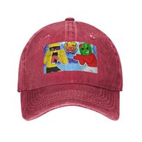Sunny And Melon Washed Denim Cap Casual Baseball Caps Adjustable Hat Summer Unisex Baseball Hats One Size