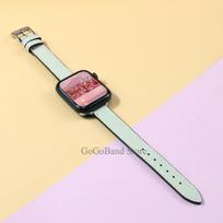 Slim Leather Strap for Apple Watch Band 49mm 45mm 44mm 42mm 41 38 40mm Woman Bracelet for IWatch Series Ultra 8 7 6 SE 5 4 3 2 1 42mm 44mm 45mm 49mm