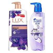 Lux Scented Shower Gel & Head & Shoulders Anti-Dandruff Shampoo Combo