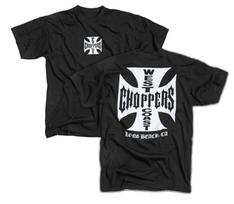 West Coast Chopper Dvi pusės Grafinis Juodas Marškinėlis XXL