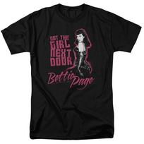 Bettie Page Not Next Door T Shirt Licensed 1950 Queen Of Pinups Model Tee Black S