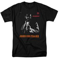 John Coltrane Stardust T Shirt Licensed Jazz Bebop Saxophone Black S
