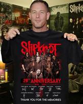 slipknot rock band 29th anniversary vintage shirt 1995 2026 classic t-shirt S