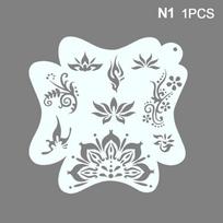 NEW SALE Stencils For Body Painting Face Art Stamps Temporary Tattoos Reusable Stencils Plastics