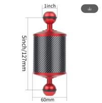 Enhanced Dia 60mm Carbon Fiber Float Buoyancy Aquatic Arm 5  8  Dual Ballhead 1  DSLR Camera Tray Underwater Diving Accessories