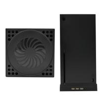 Cooling Fan Base Stand for Xbox Series X, XSX Vertical Dock with USB Port 15.5*15.5*3CM juoda