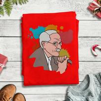 Unisex TShirts Carl Gustav Jung Portrait Vintage Cotton Tee Shirt Short Sleeve  T Shirts Crewneck Tops Graphic Printed S