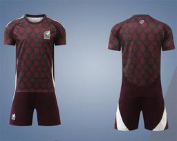 24-25B Mexico home team training jersey football jersey children's jersey children's clothing adult size 16-3XL 16 yards/100