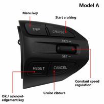 For KIA K2 RIO IKSLAIN AUGUST X-LINE LUXE RED LINE Steering Wheel Cruise control Button Bluetooth Audio Phone Volume Switch Car Model A