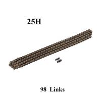25H 98-126Links chain with Spare Master Link 47cc 49cc 2 Stroke Engine ATV Quad Go Kart Dirt Pocket Mini Motor Bike Motorcycle