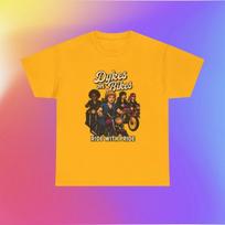 Dykes on Bikes Ride With Pride T-Shirt | Motorcycle Lesbian Pride Tee 4XL