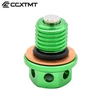 M12x1.5 Oil Drain Plug Bolt Screw For Yamaha YZ250 XT250X WR250R WR250X YZ250X YZF WRF 400 426 YZ80 YZ100 YZ125 YZ250 YZ 400 465 žalia