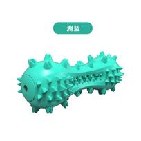 Squeaky Dog Chew Toy Sound Dumbbells Teeth Grinding Sticks Dog Teeth Bone Toothbrush Pet Supplies for Medium Large Dogs ežero mėlyna spalva