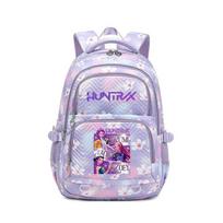 (Style 04, Purple) KPop Demon Hunters Print Backpack Students Schoolbag _a A