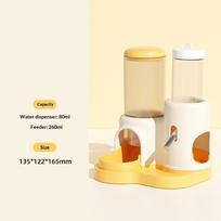 2 In 1 Hamster Automatic Feeder Water Dispenser Set For Small Pets Guinea Pig Gerbil Cage Accessories Small Pets Supplies