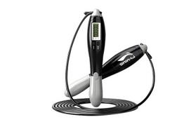 Li Ning Fitness Training Electronic Counting Jump Ropes Adults PVC+Steel Cables ABS Controller Approx. 2.8m Black LBDM752-4