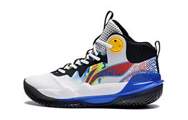 Li Ning YOUNG Avant Garde Power TEAM 3.0 Cushioning Abrasion Resistant High top Children's Basketball Shoes White Blue YKBT004-5 31