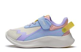 Li Ning YOUNG Sports Life Collection Antelope Leap 2.0 Synthetic Leather Low top Kids Lifestyle Shoes Gray Blue Kids' YKNS114-12 26