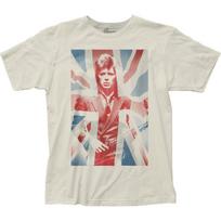 David Bowie Union Jack Unisex T-Shirt Music Classic Rock Band Tee New Natural Graphic Tee S