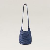 Helen Kaminski Rani Raffia Crochet Small Blue Blue/OS