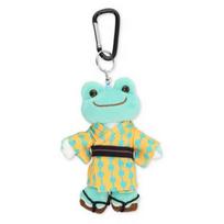 Cute Kimono Smiling Big Eyes Frog Plush Toy Keychain Pendant For Bag Charm And Gift žalia