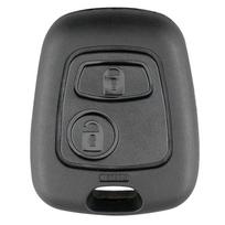 Practical Car Key Shell Replaceable ABS Remote Car Key Cover Anti-collision Car Key Fob Shell Wear-resistant for Peugeot 206