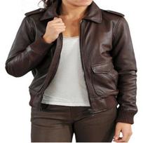 Noora Women's Dark Brown Lambskin Leather Jacket, Biker Bomber Style Leather Jacket XS