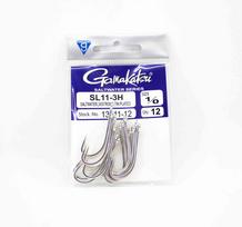Gamakatsu 13511 SL11-3H Didelio grobio Alavu dengtas kabliukas Dydis 1/0, 12 vnt./pakuotė (3456) blue