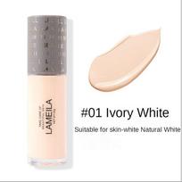 Liquid Foundation Oil Control Concealer Waterproof Moisturizing and Moisturizing Natural Whitening BrighTening BB Cream Long-lasting Women's makeup 01# ivory white