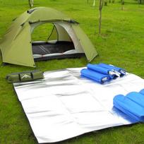 Double Sided Aluminum Film Outdoor Picnic Mat Tent Damp Proof Mat Widened Baby Crawling Mat Foam Mat One Size balta