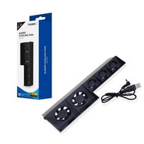 5 Ventiliatorių Išorinis Super Turbo USB Aušintuvas Tinka Playstation4 7.5*5.3*25cm juoda