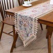 Išskirtinis siuvinėtas poliesterio stalo takelis - Stalo takeliai šventėms, vestuvėms, namams, valgomojo dekorui - Ryškus audinio stalviršio papuošimas 38*148CM