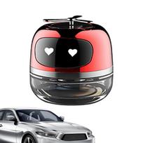 Solar Car Aromatherapy Solar Robot Car Diffuser Odor Eliminator Dashboard Decoration Car Fragrance Car Interior Accessories raudona