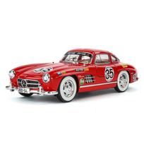 1:24 mastelio BENZ 300SL žaisliniai automobiliai lydinio lieto modelis 4 atidaromos durys priekinių ratų vairavimas garsas šviesa transporto priemonės vaikų dovanai raudona