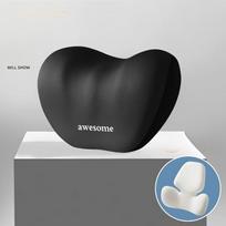 Must-Have for Driving Comfort! Premium Memory Foam Lumbar Support Cushion - Ergonomic Back Pillow for Car Seat with Removable Breathable Cover Single Headrest juoda