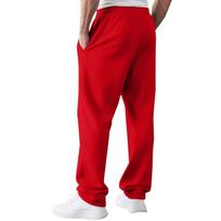 Mens Fashion Comfortable Straight Sweatpants Sports Pants Outfit Hombre Elegante Casual S raudona