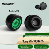 Masentek Memory Foam & Silicone Ear Tips for Sony WF-1000XM5 juoda