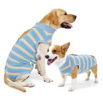 Soft Warm Neuter Anti-Lick Suit Breathable Postoperative Clothes  Post-Surgery Care M mėlyna