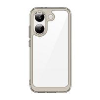 For Poco X8 Pro Clear Case For Xiaomi Poco X8 Pro Cover Funda Coque Hard Translucent Soft Frame Phone Bumper Poco X8 Pro For Poco X8 Pro pilka spalva