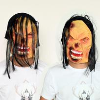 Eco-friendly Halloween Mask Horrifying Latex Scary Ghost Face Costume Accessory Style 1