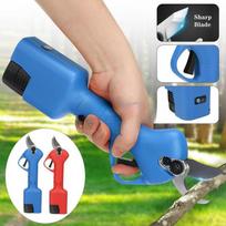 16.8V Efficient Fruit Garden Fruit Tree Bonsai Cutter One-hand Power Garden Cutting Tool Cordless Pruner Electric Pruning Shear 1 × Battery raudona