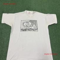Vintage 80s Winged Sun Lion Santara ArT T Shirt Size XL White Greek Mythology VTG vintage Washed homme Comfortable Slightly S įvairiaspalvis
